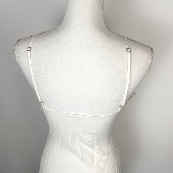 St. Roche Spaghetti Strap Midi Dress Slip In White Size 10 New - Picture 8 of 14